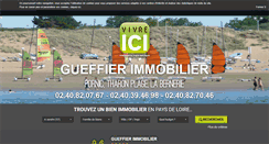 Desktop Screenshot of gueffier-immobilier.com