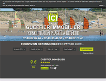 Tablet Screenshot of gueffier-immobilier.com